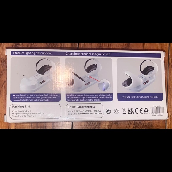 Echtpower Charging Station for Playstation VR2 Sense Controllers, PS VR2 New - Picture 2 of 2